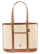 Polo Ralph Lauren Small Cotton And Leather Tote Bag