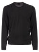 Boss Slim Fit Crew Neck Jumper In Merino Wool