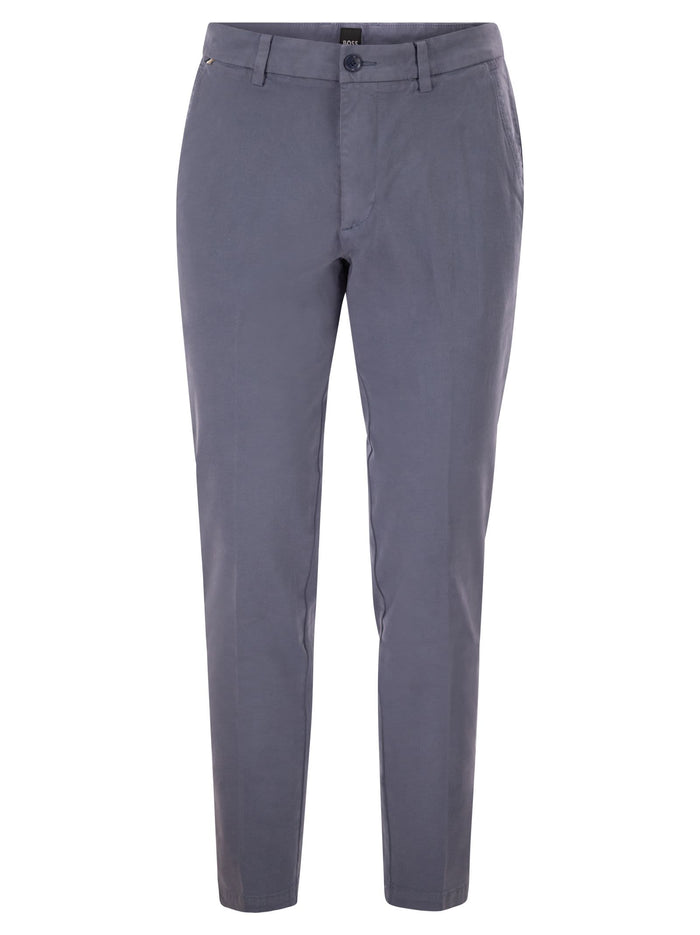 Boss Slim Fit Stretch Cotton Chino Trousers