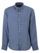 Boss Pure Linen Regular Fit Shirt With Button-Down Collar