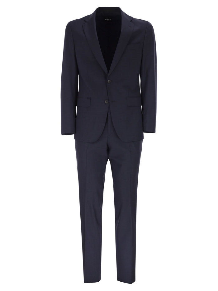 Boss Stretch Virgin Wool Blend Suit