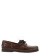 Paraboot Leather Boat Shoes With Laces