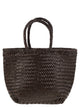Dragon Grace Basket Small - Woven Leather Bag