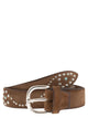 Alberto Luti Western Belt In Suede With Studs