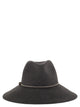 Peserico Wool Felt Hat With Leather Trim And Decorative Metal Cord