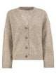 Peserico V-Neck Knitted Cardigan With Sequins