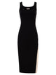 Elisabetta Franchi Knitted Dress With Shiny Viscose Bands