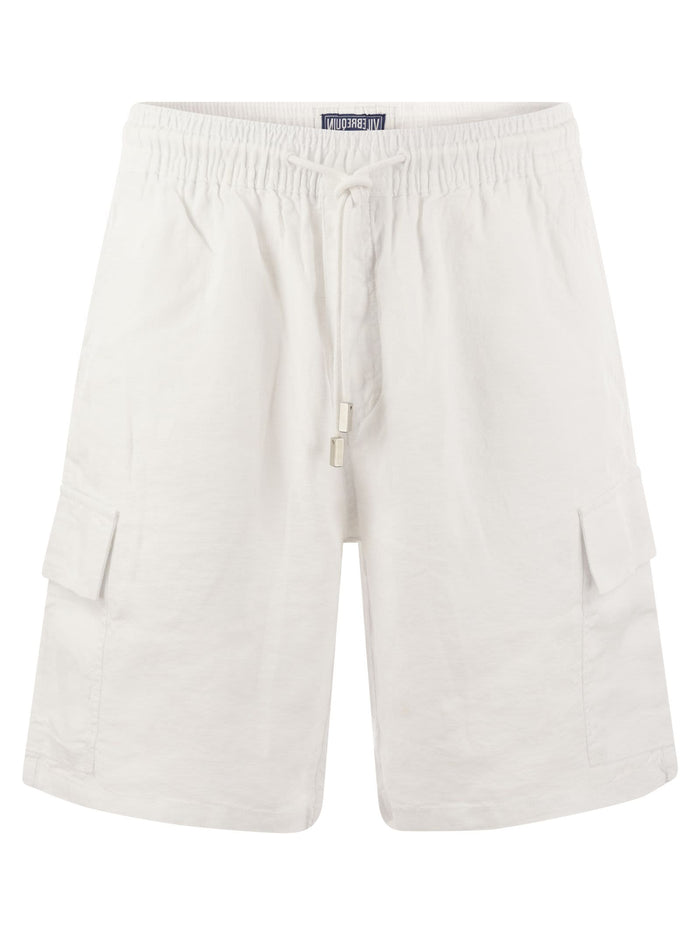 Vilebrequin Linen Cargo Bermuda Shorts