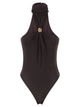 Elisabetta Franchi Crêpe Jersey Bodysuit With Jewel Detail