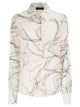 Fabiana Filippi Pure Silk Shirt With Abstract Graphic Print
