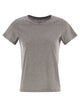 Majestic Crew-Neck Short-Sleeved Cotton T-Shirt