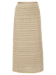 Fabiana Filippi Cotton And Linen Crochet Midi Pencil Skirt