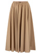 Fabiana Filippi Cotton Midi Skirt With Elasticated Waist And Fluid Silhouette