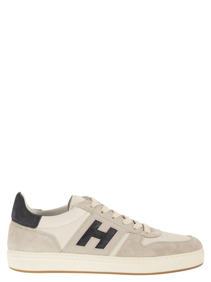 Hogan H668 - Hogan H-Tv Leather And Suede Trainers