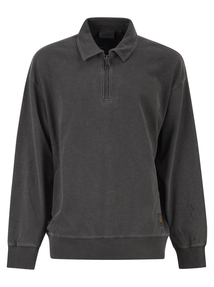 Carhartt Faded Cotton Half-Zip Sweatshirt