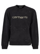 Carhartt Crew Neck Sweatshirt With Spray Effect Logo