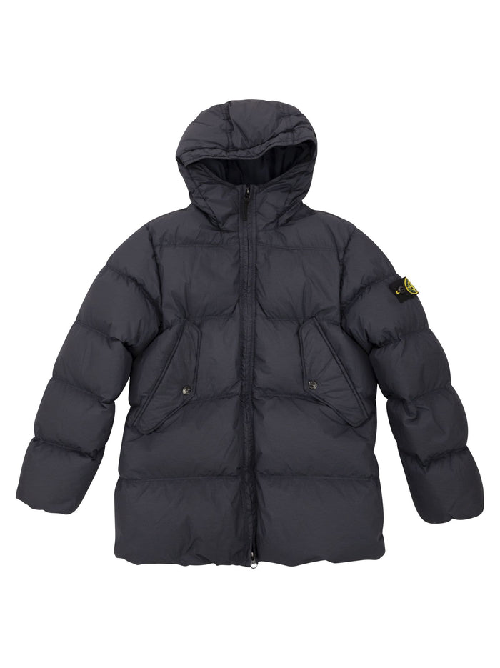 Stone Island Down-Filled Parka With Water Repellent Finish