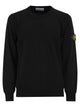 Stone Island Crew Neck Jumper With Small Lapel