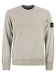 Stone Island Regular Fit Crew Neck Sweatshirt With Raglan Sleeves