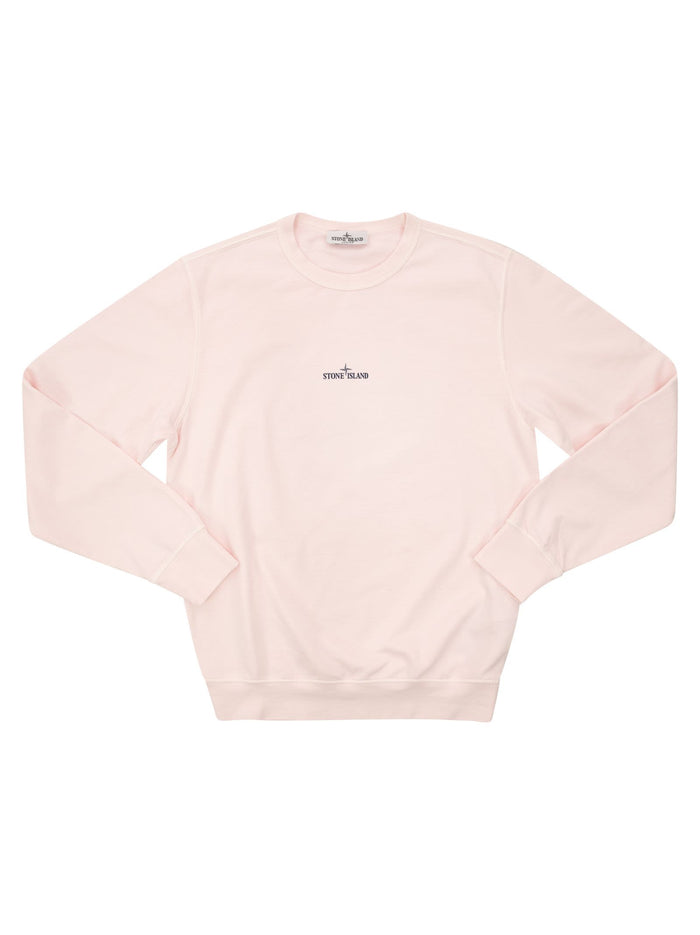 Stone Island Regular Fit Crew Neck Sweatshirt With “Scribble Compass” Print