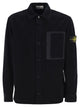 Stone Island Cotton Corduroy Overshirt With Compass Badge