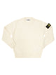Stone Island Crew Neck Wool-Blend Knit Jumper With Compass Badge