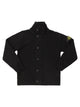 Stone Island Cardigan With Stand-Up Collar, Zip And Button Fastening
