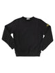 Stone Island Crew Neck Sweatshirt With Ribbed Side Panels