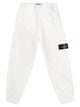 Stone Island Cotton Fleece Cargo Joggers With Compass Badge