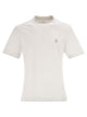 Brunello Cucinelli Cotton Jersey Crew Neck T-Shirt With Logo And Faux Layering