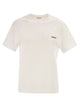 Brunello Cucinelli Cotton Jersey T-Shirt With Shiny Tab