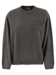 Brunello Cucinelli Cashmere Sweater With Breast Pocket And Necklace