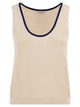 Brunello Cucinelli Cotton Mesh Knit Top