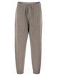 Brunello Cucinelli Cashmere Rib Knit Joggers With Drawstring
