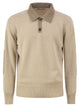 Brunello Cucinelli Pure Cashmere Polo Jumper With Leather Details