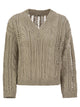 Brunello Cucinelli Cable & Mesh Jute And Cotton Jersey