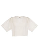 Elisabetta Franchi Boxy Cut Jersey T-Shirt