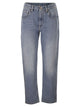 Brunello Cucinelli Straight Trousers In Authentic Denim With Shiny Bartack