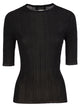 Fabiana Filippi Ribbed Lurex Viscose Sweater