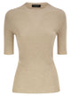 Fabiana Filippi Ribbed Wool, Silk And Cashmere Knit Top