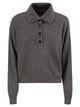 Brunello Cucinelli Cotton And Viscose Rib Knit High Collar