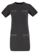 Brunello Cucinelli Ribbed Knit Dress With Sequins And Patch Pockets
