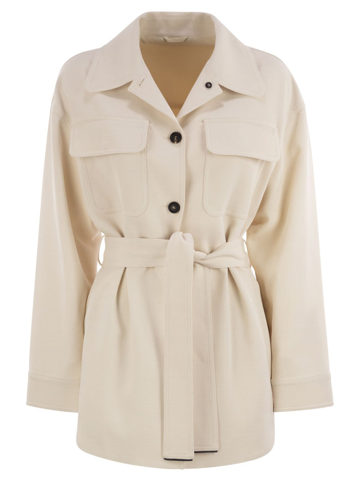 Brunello Cucinelli Viscose And Wool Safari Jacket