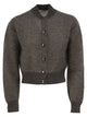 Brunello Cucinelli Openwork Mohair Cardigan With Shimmering Yarn