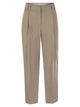 Brunello Cucinelli Slouchy Trousers In Viscose And Linen Fluid Twill With Moniline