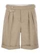 Brunello Cucinelli Cotton And Linen Panama Bermuda Shorts