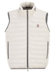 Brunello Cucinelli Sleeveless Nylon Down Jacket With Logo And Removable Hood