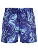 Vilebrequin Men’s Recycled Polyamide Swim Shorts With Marbled Print