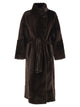 Brunello Cucinelli Long Shearling Coat With Belt