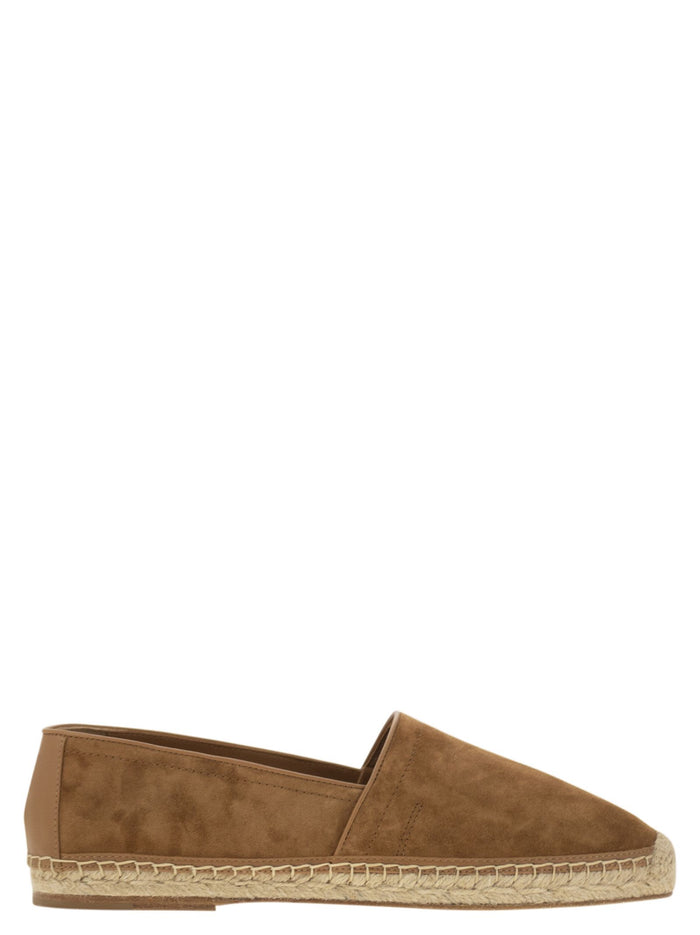 Brunello Cucinelli Washed Suede Espadrilles With Beading